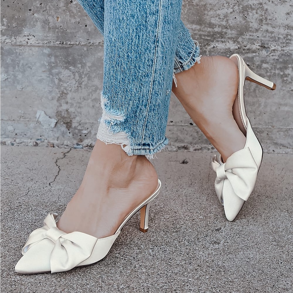 Lulu’s Lyle Satin Mules